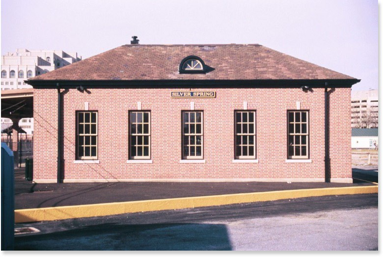 Silver Spring Railroad Station by Montgomery Preservation, Inc. (reproduced under Fair Use)