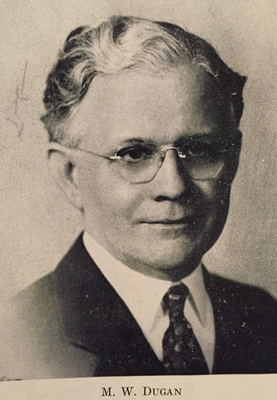 Mathias W. Dugan, second president of the Emmons-Hawkins Hardware Company