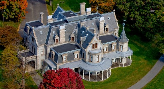 Aerial Shot of the Mansion