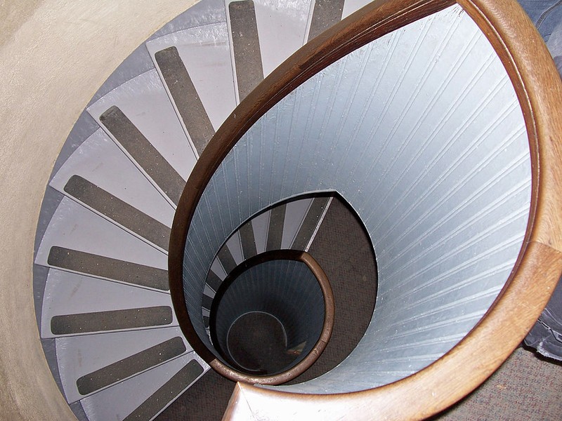 The lighthouse staircase