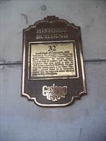 Historic plaque found on the building