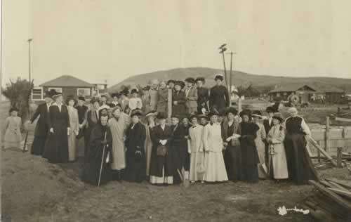 The Woman's Club at the cornerstone laying in 1913