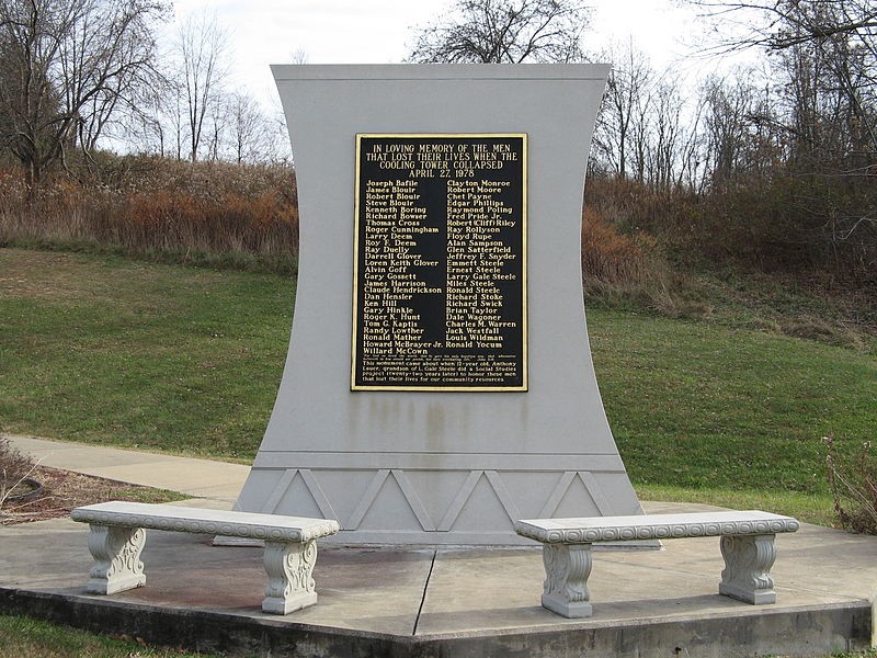 This memorial bears the names of each of the fifty-one victims of the accident. 