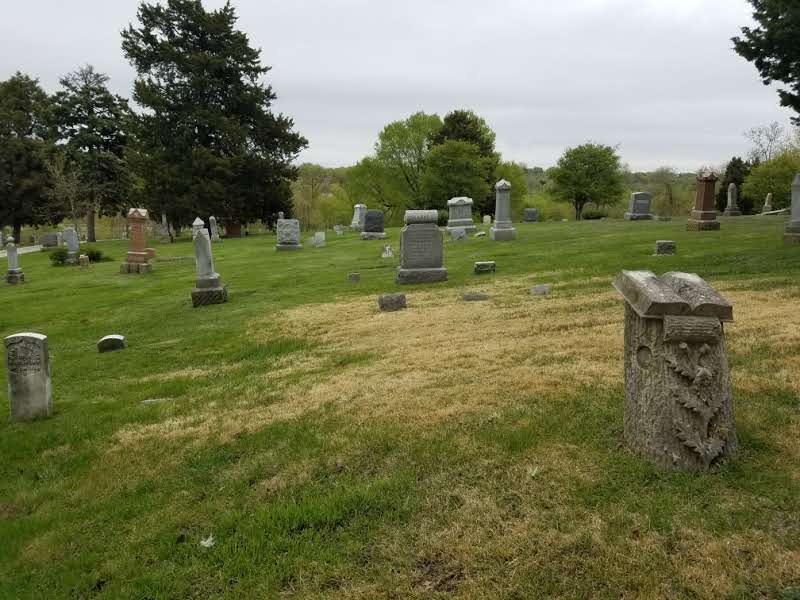 View of lot 4 which is mid section of the cemetery.