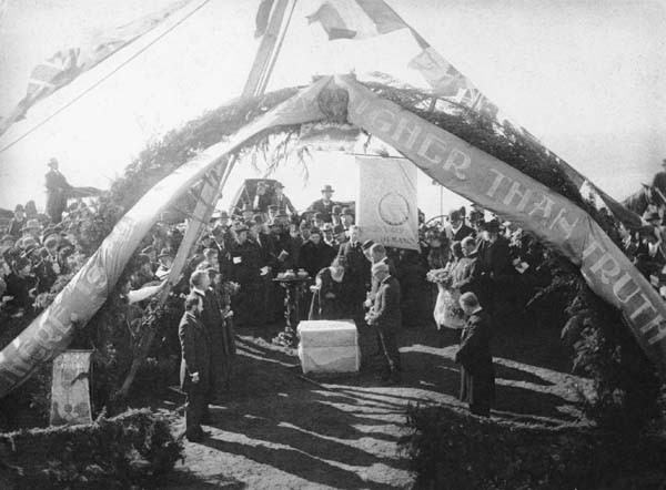 Laying of the cornerstone, February 23, 1897