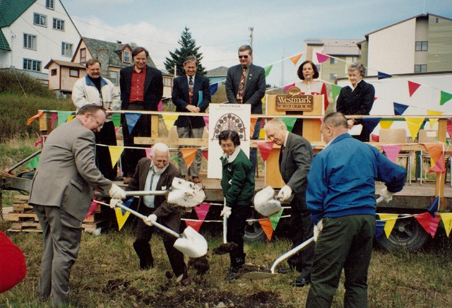 Breaking ground for the Alutiiq Center building