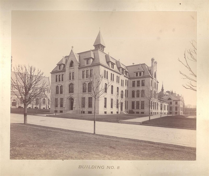 1893 photo of Building #8, later known as Lafayette Hall.