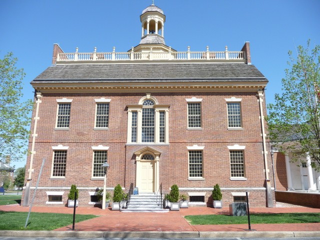 The Old State House was the first permanent home to the state government of Delaware. The building was added to the National Register of Historic Places in 1971. 