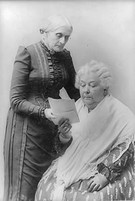 Susan B. Anthony (1820-1906) (left) and Elizabeth Cady Stanton (1815-1902) (right) 