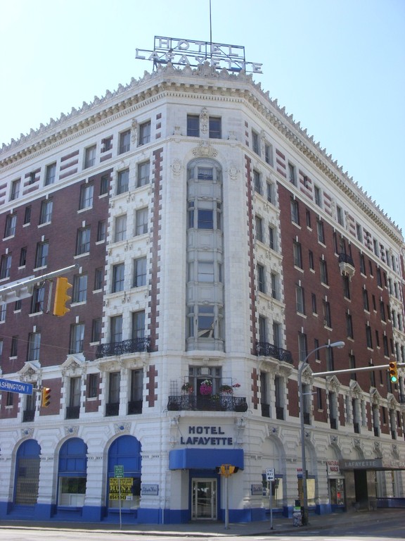 2009, before the renovations of Hotel Lafayette began