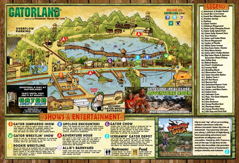 Current map of the park.
