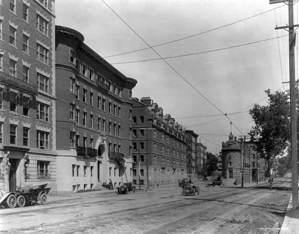 The Lampoon Building and Student Dormitories in 1911