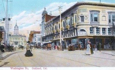 Exterior of Kahn's Department Store, circa 1909