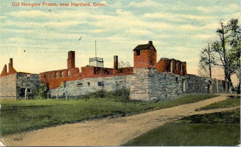 Postcard of the old prison from the early 20th century