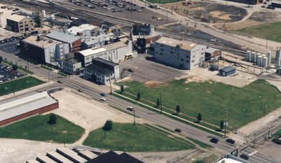 Aerial photo of the plant in 1998