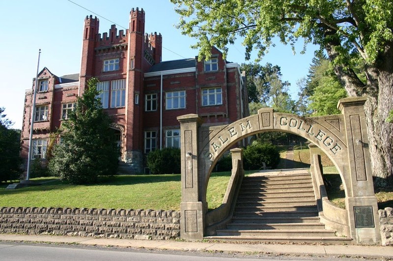 The Administration building is one of the two original buildings.