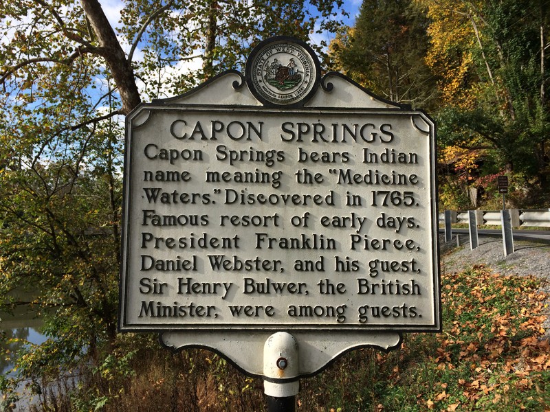 Capon Springs Historical Plaque