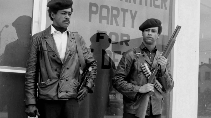 Bobby Seale (left) and Huey Newton, founders of the Black Panthers 