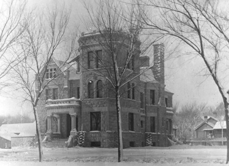 January 1898 photograph of north and east sides of The Castle (KSHS)