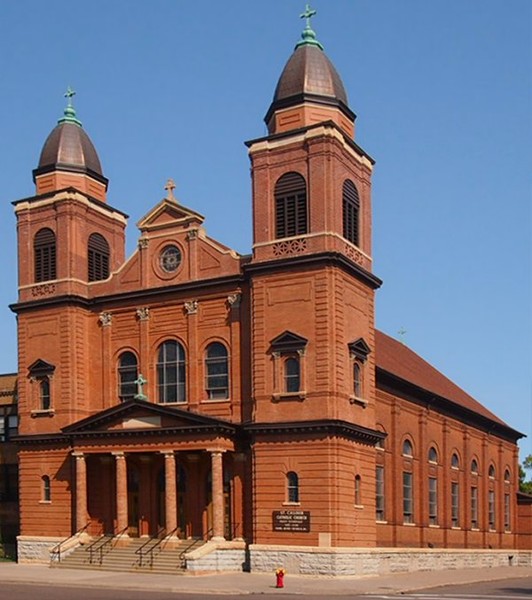 The Church of St. Casimir was built in 1904 to serve the growing Polish community.  Photo: McGhiever, via Wikimedia Commons