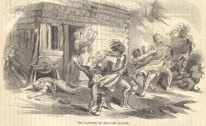 An interpretive drawing used in a newspaper publication from 1869. 
