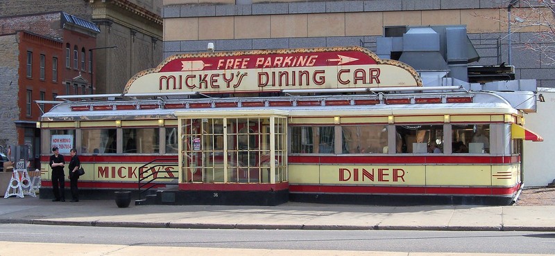 Mickey's Diner arrived in St. Paul in 1939 and has been open every day, 24 hours a day, ever since.