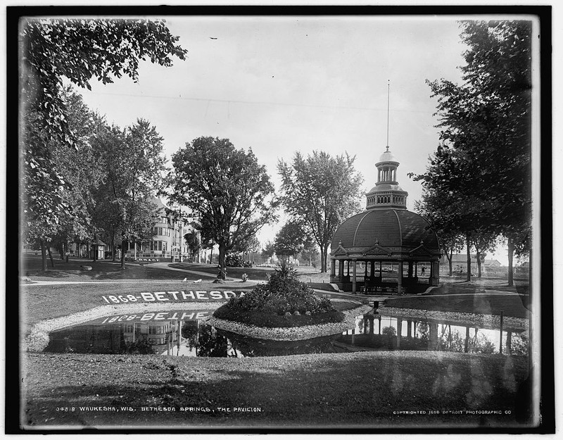 Bethesda Spring with Terrace Hotel In background