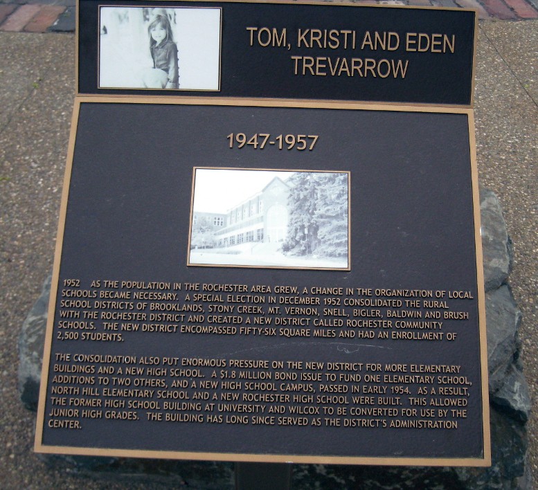 Rochester Bicentennial Sundial marker, decade 1947-1957