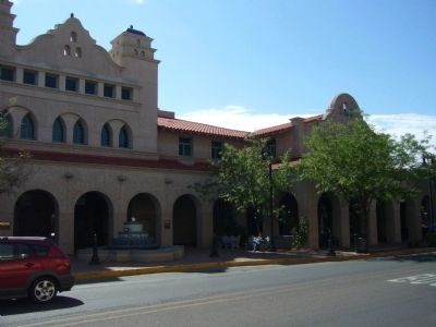 The Albuquerque Alvarado Transportation Center where the historical marker is located outside of. Photo is courtesy of Bill Kirchner