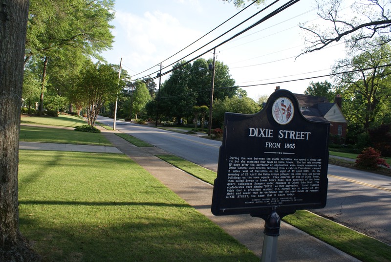 View south down Dixie Street