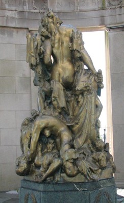 Rear view of Lady Liberty