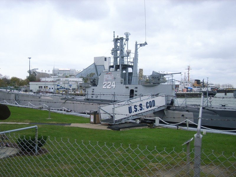 Exterior shot of the USS Cod