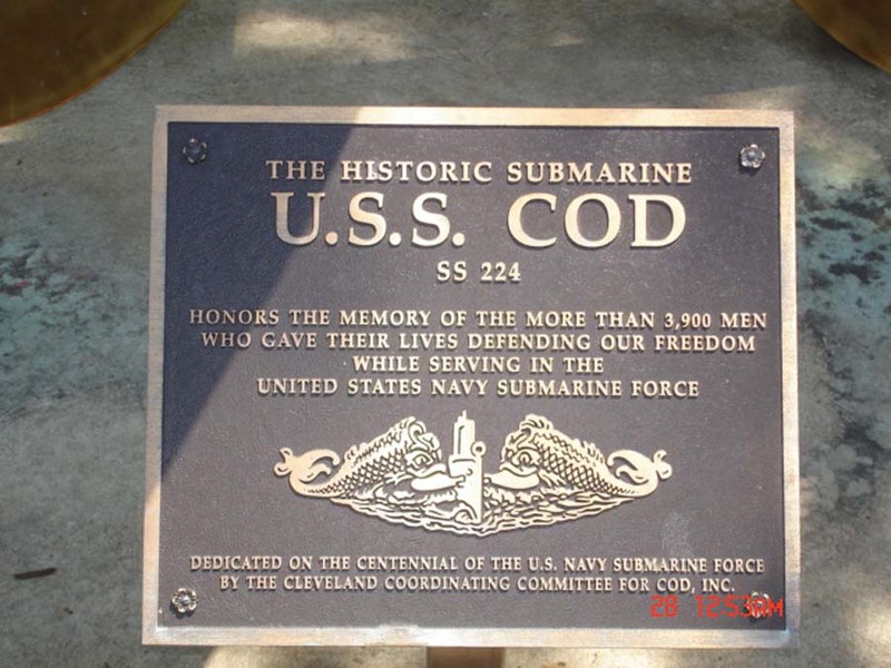 A memorial dedicated to the submariners and their sacrifices