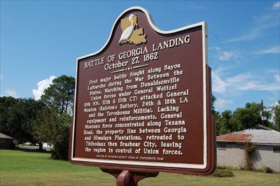 This is a picture of the actual marker itself.  It offers a brief summary of the battle.