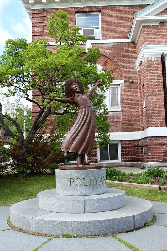 Bronze Pollyanna statue