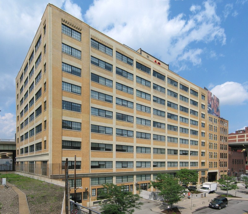 The 1st Ave entrance to the renovated Try Street Terminal that now serves as student housing for the Art Institute of Pittsburgh.  