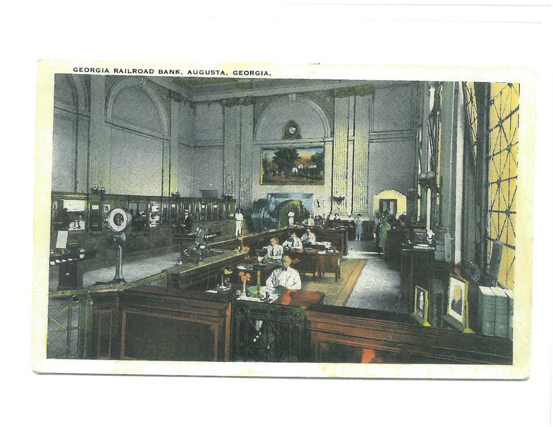 Interior of Bank at 701 Broad St. 