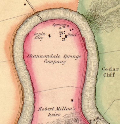 1852 Map of Shannondale Springs