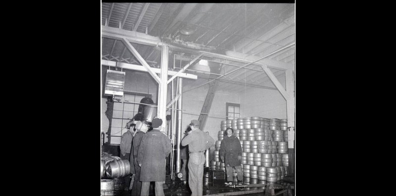 Fire Damage in the Brewery, 17 April 1956