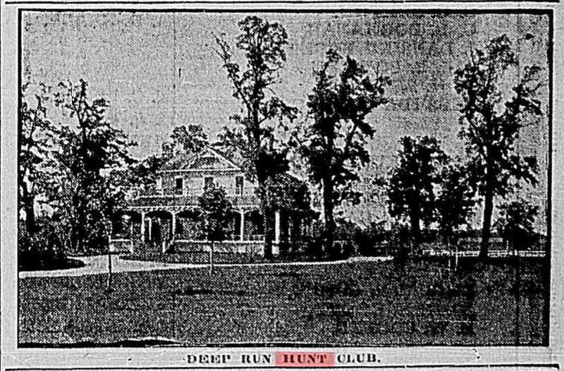 1908 photo of Deep Run Hunt Club Rosedale Lodge in Richmond newspaper