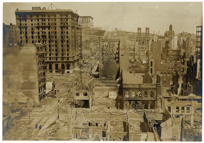 The St. Francis following the 1906 earthquake