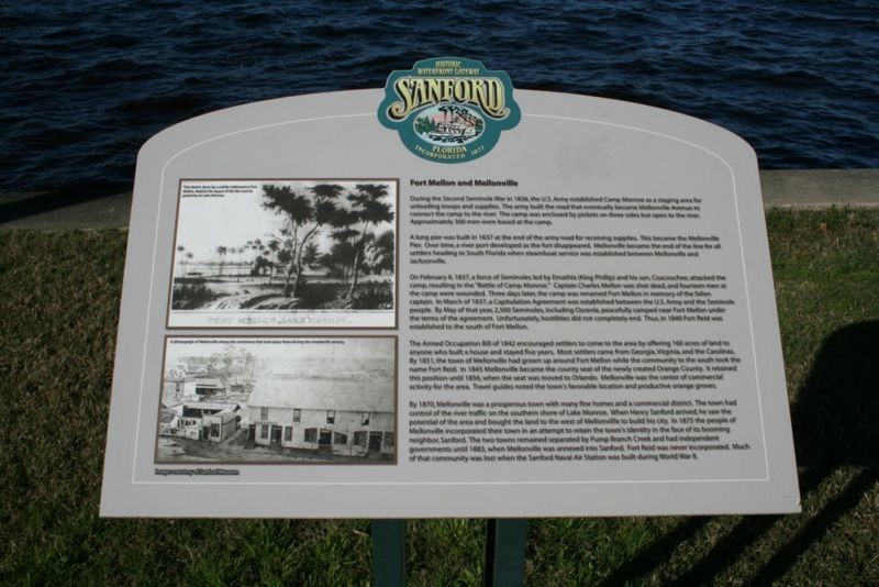 Official Sanford Historic Plaque and Description on location