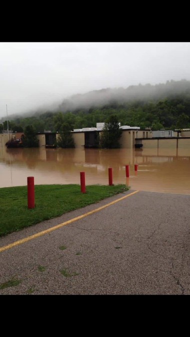 Herbert Hoover during flood. (2016)