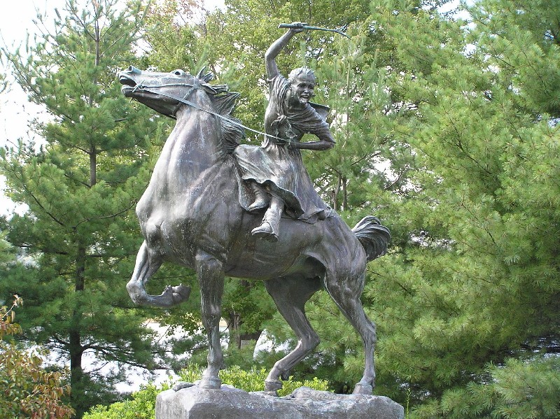 Ludington's statue was created by artist Anna Hyatt Huntington and dedicated in Carmel, New York in 1961. 