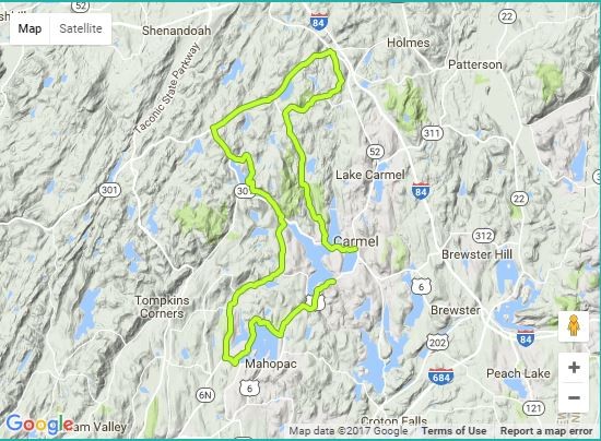 The route of the Sybil Ludington 50k: Since 1979, Carmel has hosted a 50-kilometer (31-mile) ultra-marathon race, which roughly traces her original route and ends near the statue. (http://www.sybilludington50k.com/)