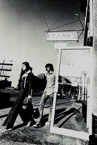 Outside Frank's, circa 1970s