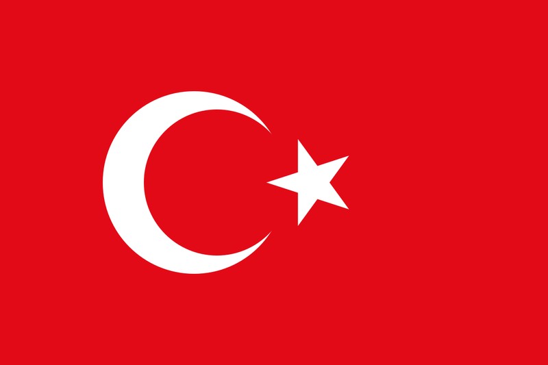 The Turkish flag's design is derived from the flag of the Ottoman Empire. 