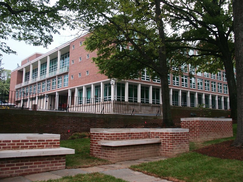 The current British chancery in D.C. is a 1950s contemporary structure that incorporates both old and new materials.