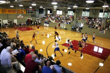 This small gym was constructed in 1921 and became famous following the 1986 movie Hoosiers.