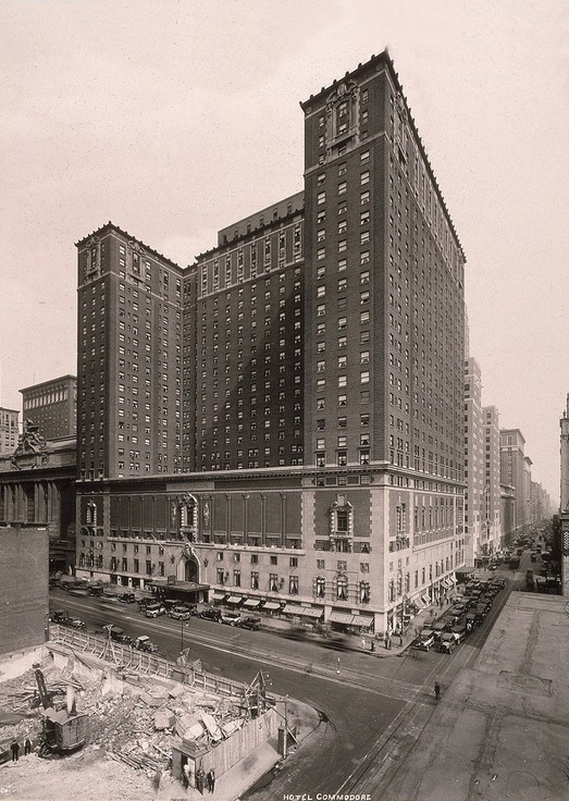 This photo shows the hotel shortly after its opening